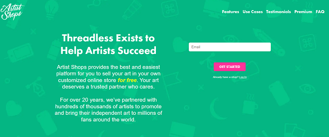 Página de inicio sin hilos