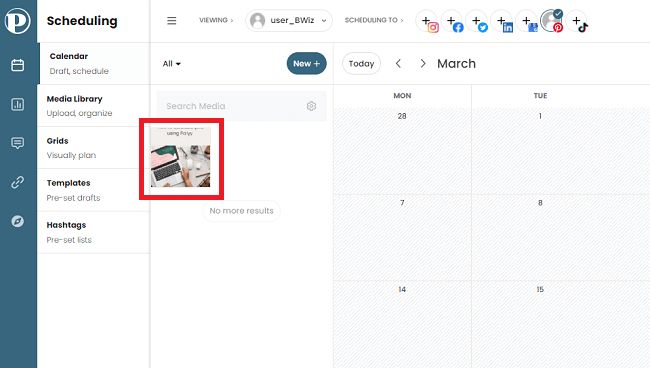 내 장치를 클릭하여 핀 업로드