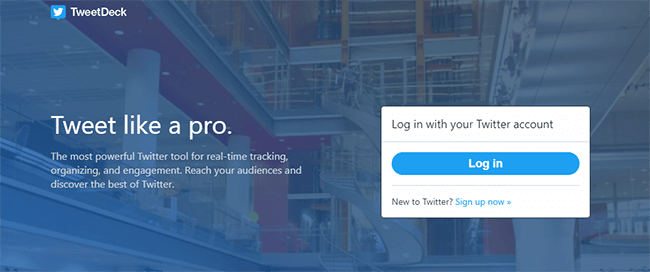 TweetDeck alat penjadwalan Twitter gratis