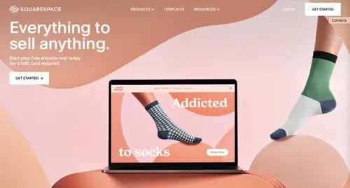لقطة شاشة لموقع Squarespace.com Screenshot of Squarespace.com
