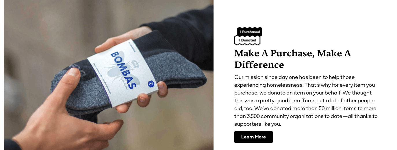 Bombas Socken Verkaufsargumente über die Qualität der Socken