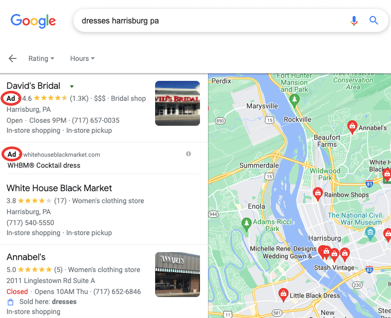 哈里斯堡的本地搜索广告