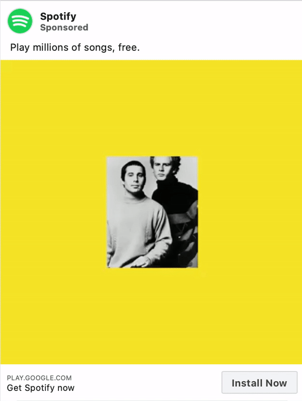 Spotify-видеореклама-на-facebook