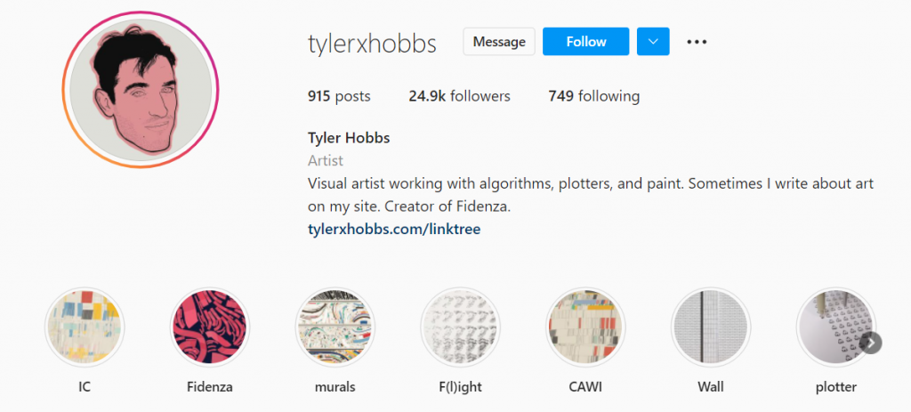 Creador de NFT de Tyler Hobbs