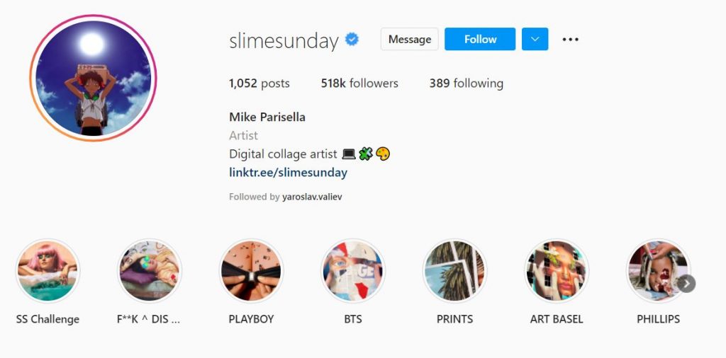 Mike Parisella Artista del collage digital