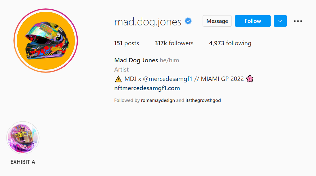 Artista de NFT de Mad Dog Jones