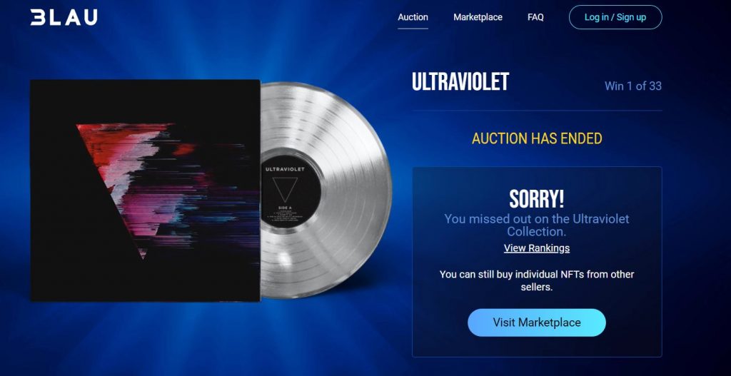 ‘Ultraviolet’, el álbum agotado de 3LAU NFT collection