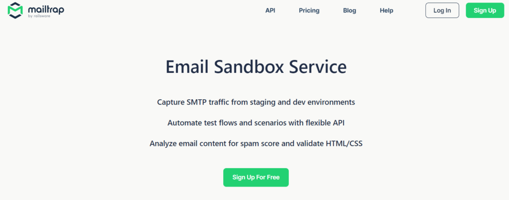 Herramienta de prueba MailTrap MailTrap testing tool