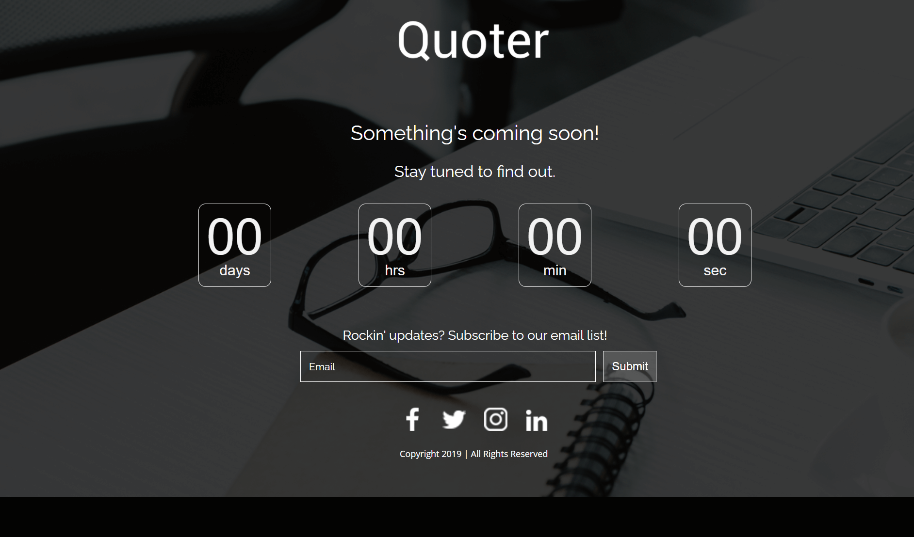Prosty układ strony docelowej responsive landing page templates example