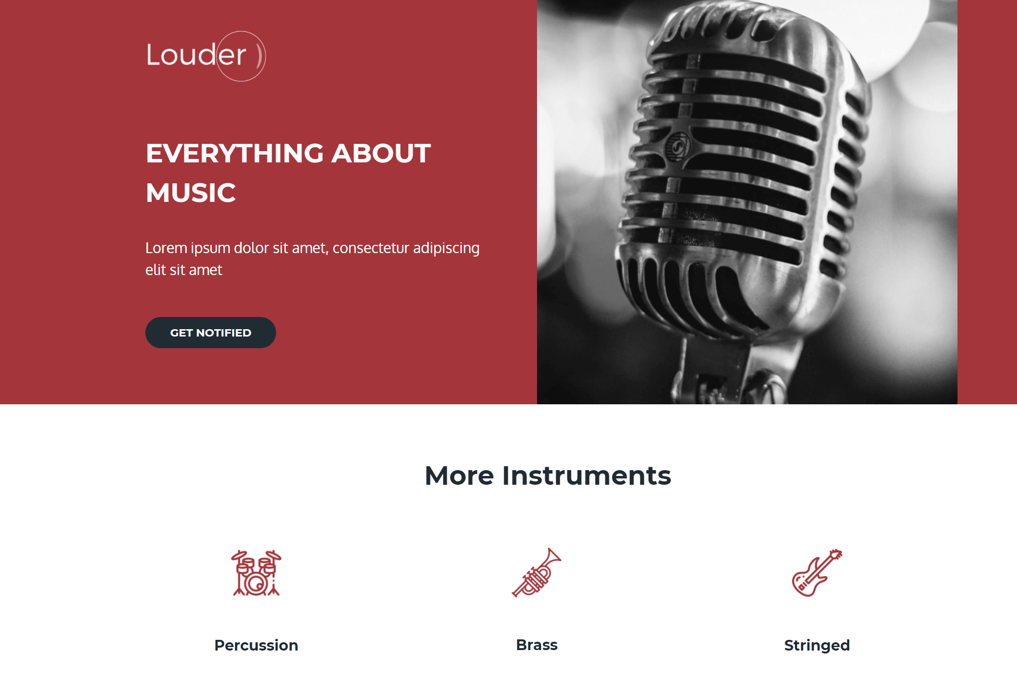 Szablon strony docelowej sprzedaży e-commerce ecommerce sales page layout