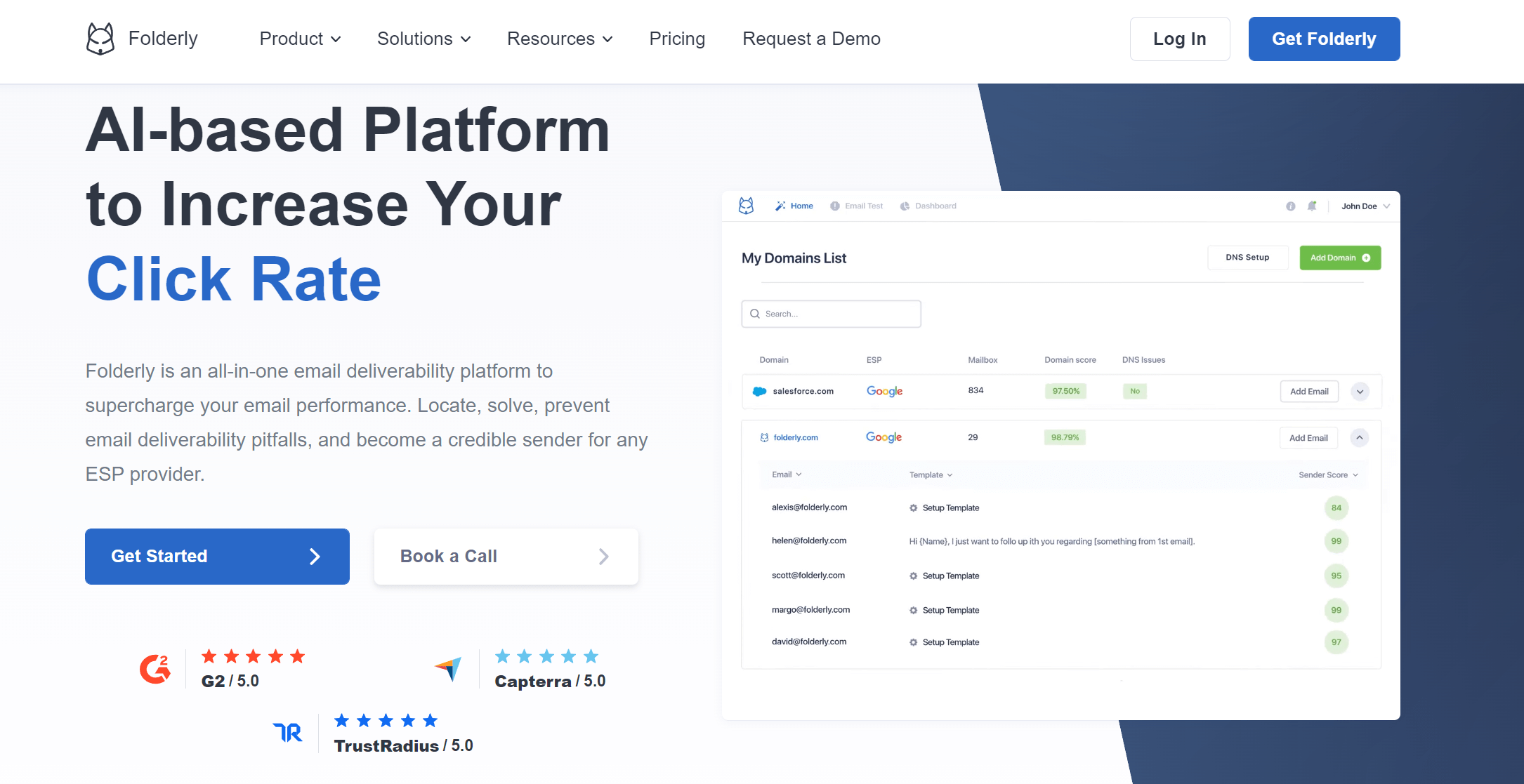 email deliverability platform Folderly