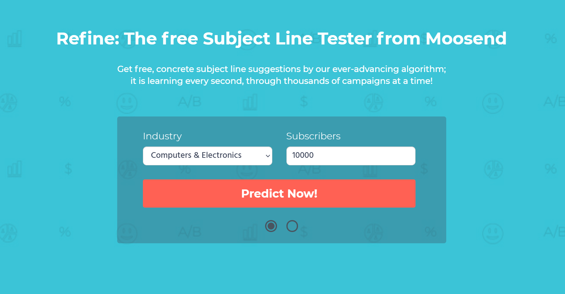 refine by moosend subject line tester