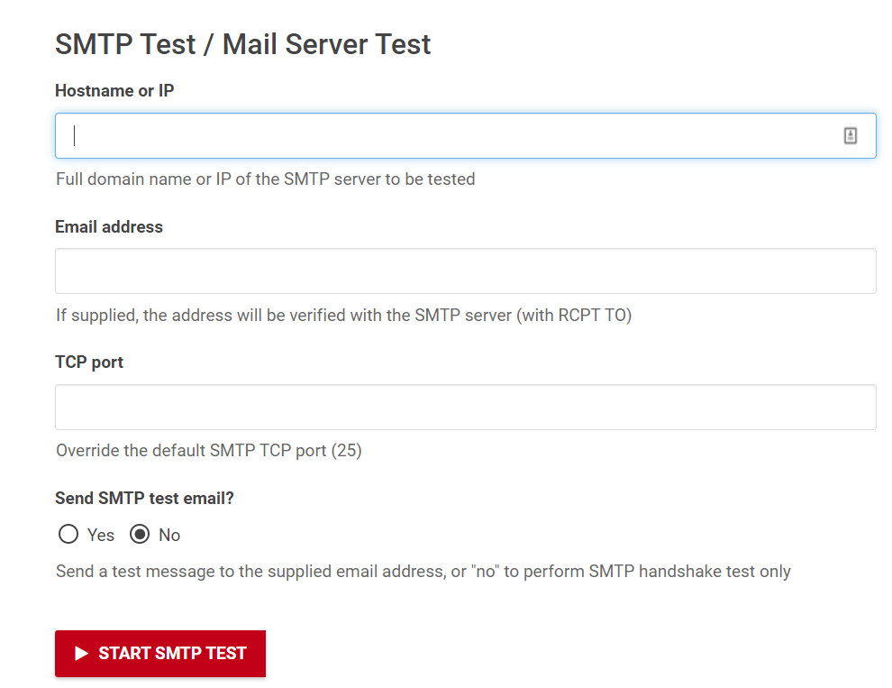 Wormly SMTP testing tool