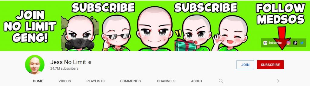 Jess No Limit（又名 Tobias Justin）是一名印度尼西亚游戏玩家