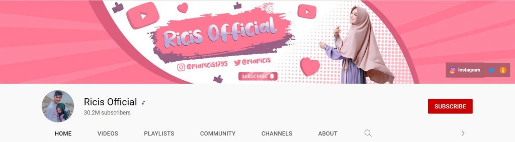 Ria Yunita（又名 Ria Ricis）是来自印度尼西亚的女性 YouTuber