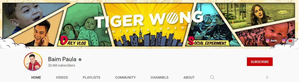 Baim Paula 是一个 YouTube 频道