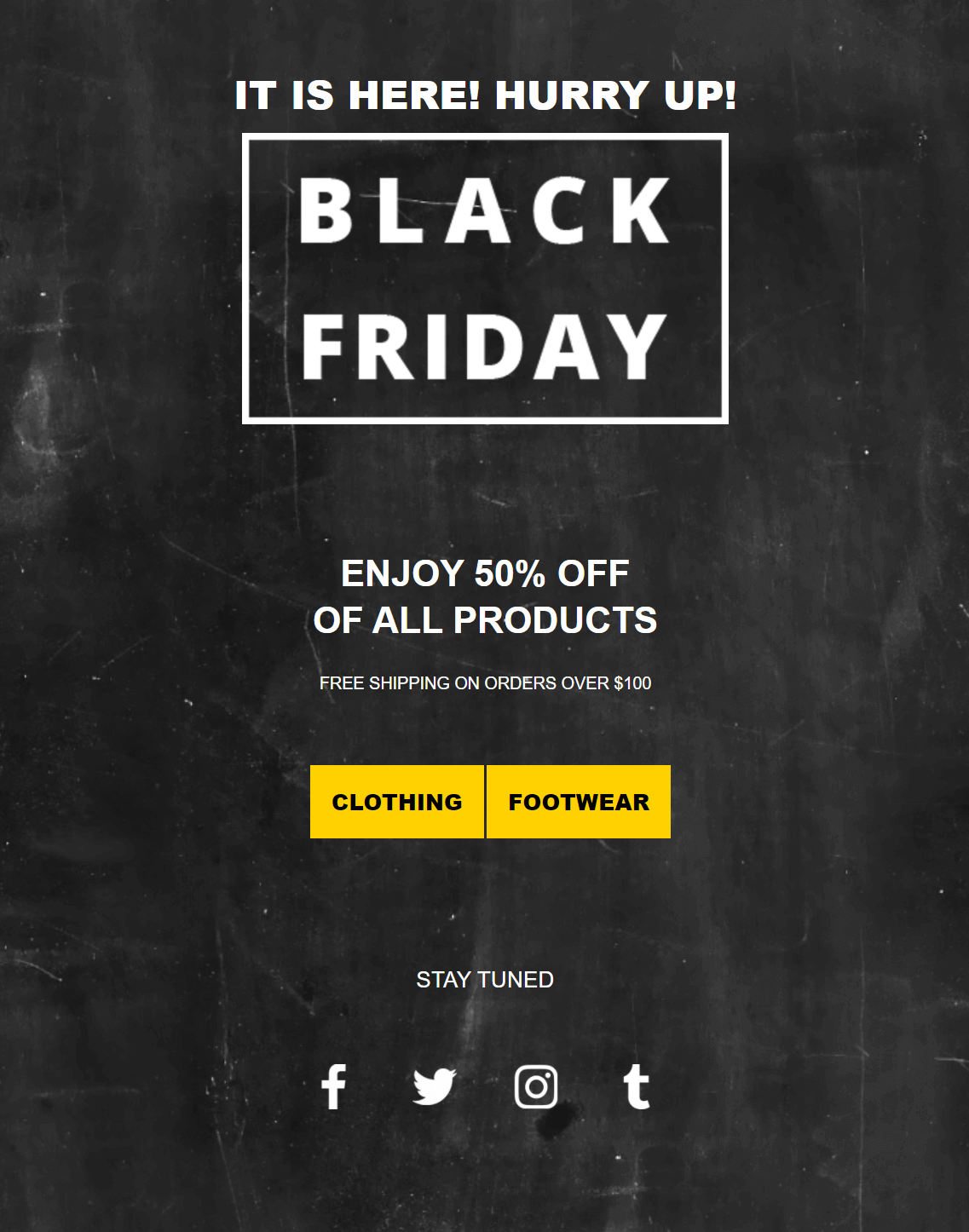 black friday newsletter templates