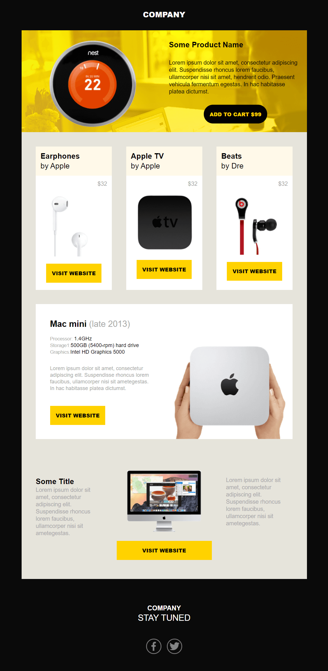free black friday email design by moosend