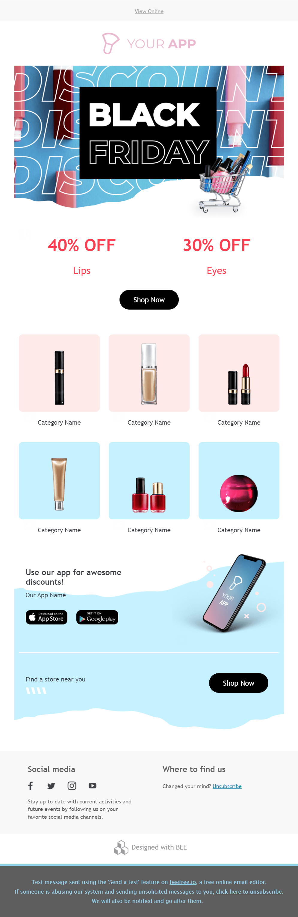 bee free black friday layout