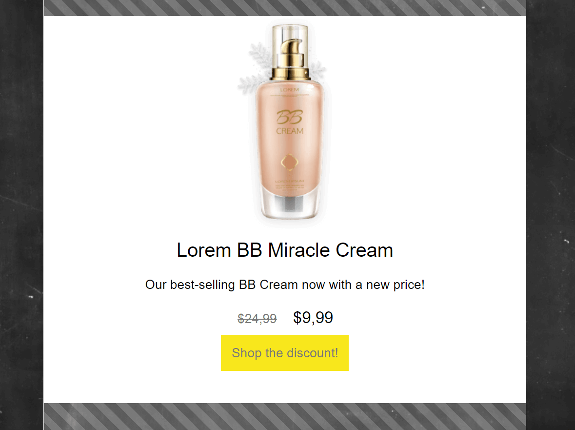 Przykład bloku produktu Moosend moosend product block creation