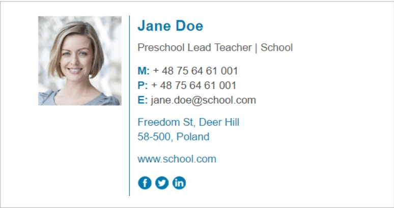 öğretmen e-posta imzası teacher email signature