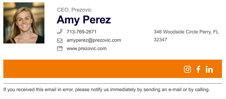 CEO'lar için e-posta imzası email signature for CEOs
