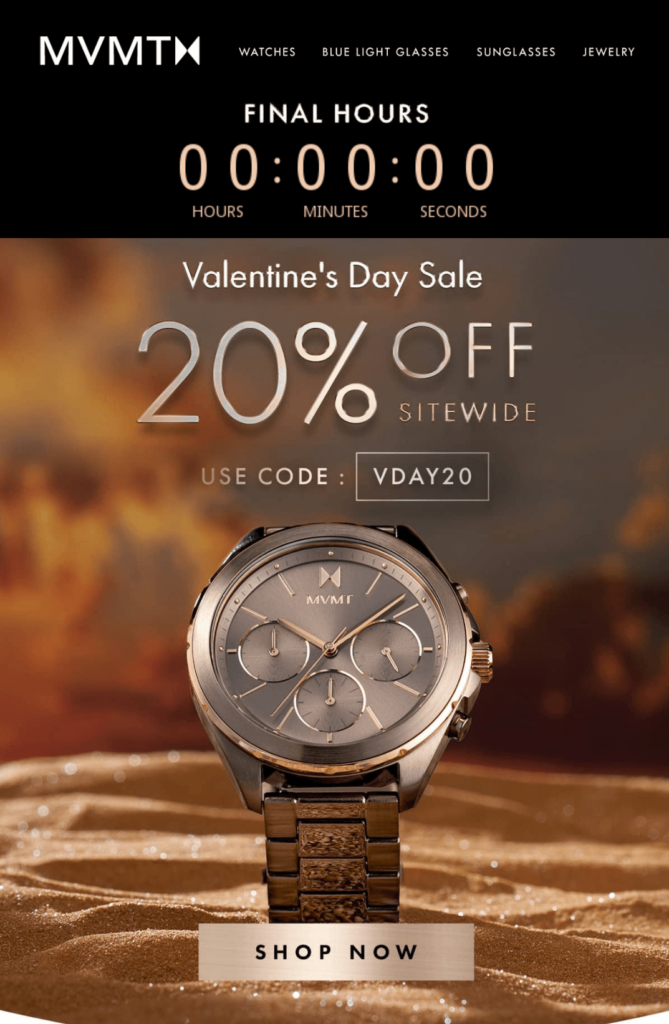 來自 MVMT 的最後一分鍾情人節通訊 last-minute valentine's newsletter from MVMT