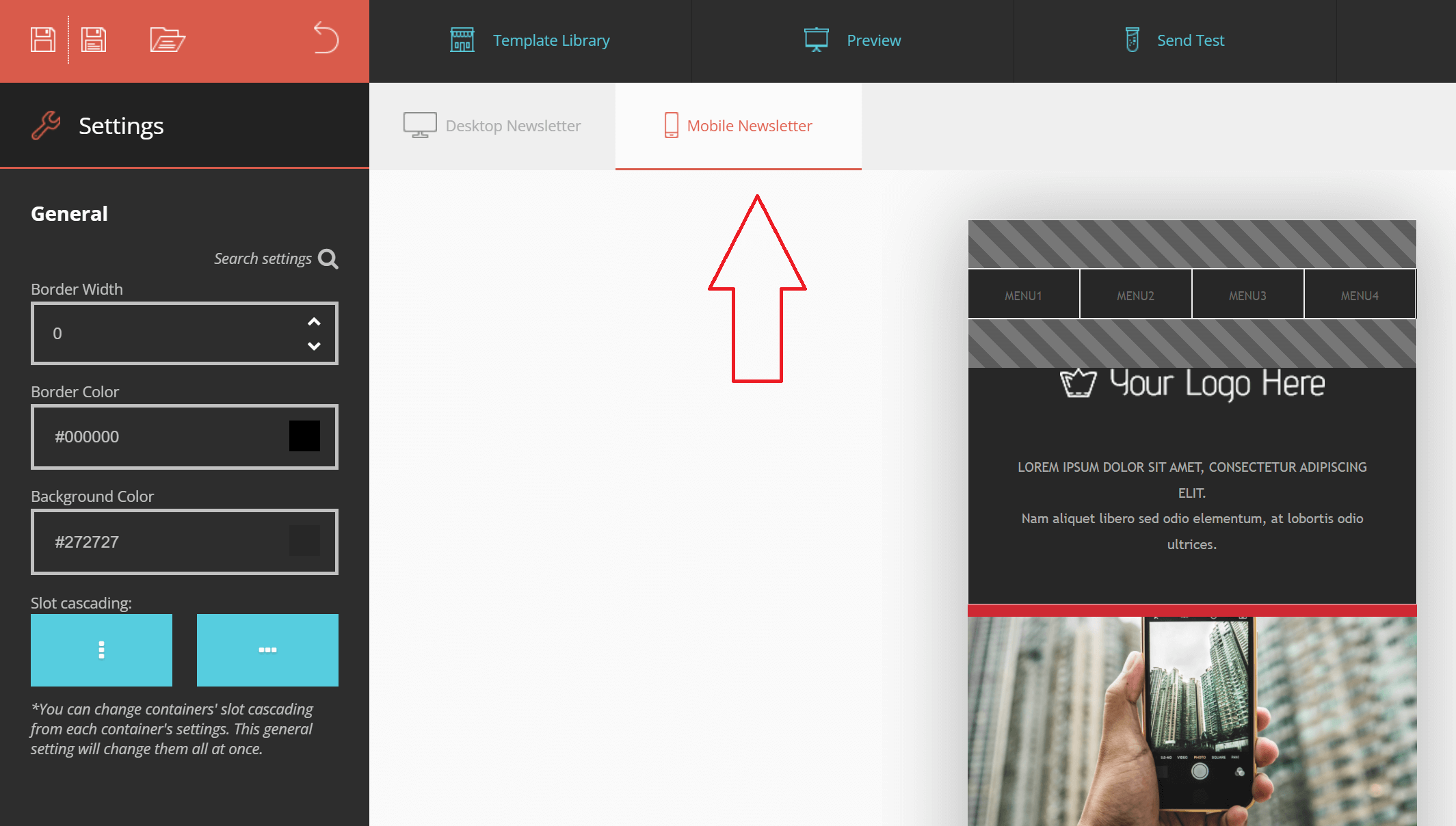 preview political email campaigns on Moosend editor