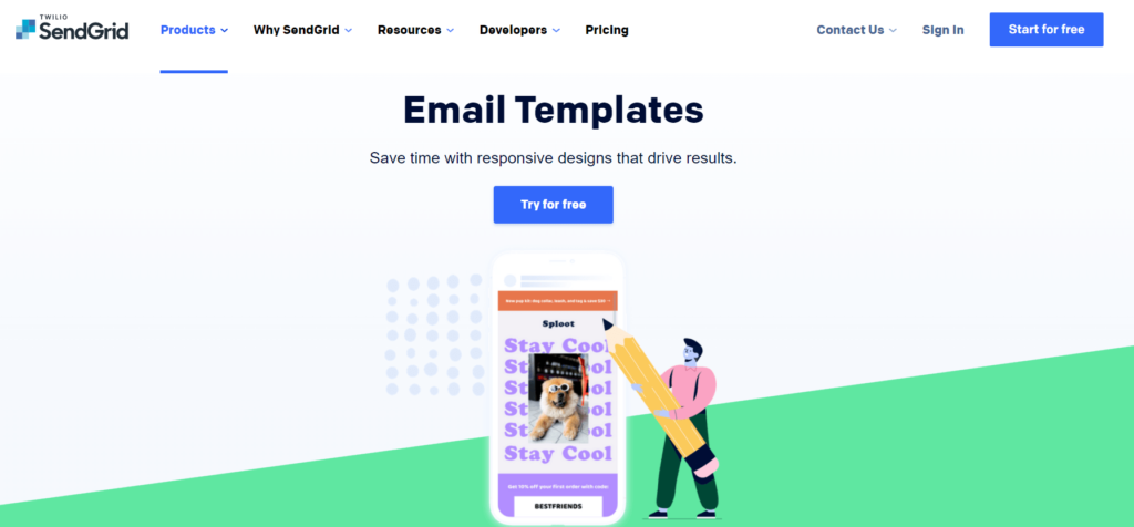 SendGrid email templates
