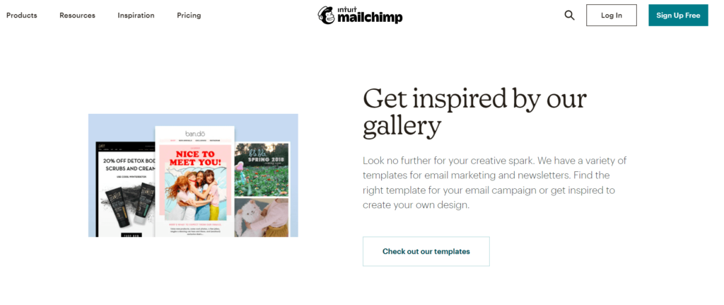 email marketing templates by Mailchimp