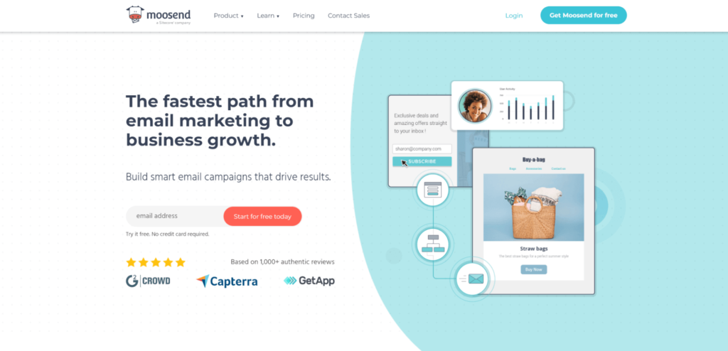 Moosend plate-forme de marketing par e-mail bon marché cheap email marketing