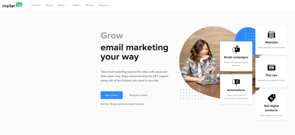 Marketing par e-mail MailerLite MailerLite email marketing