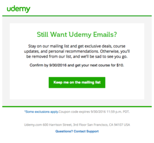 отыграть пример электронной почты win back email example