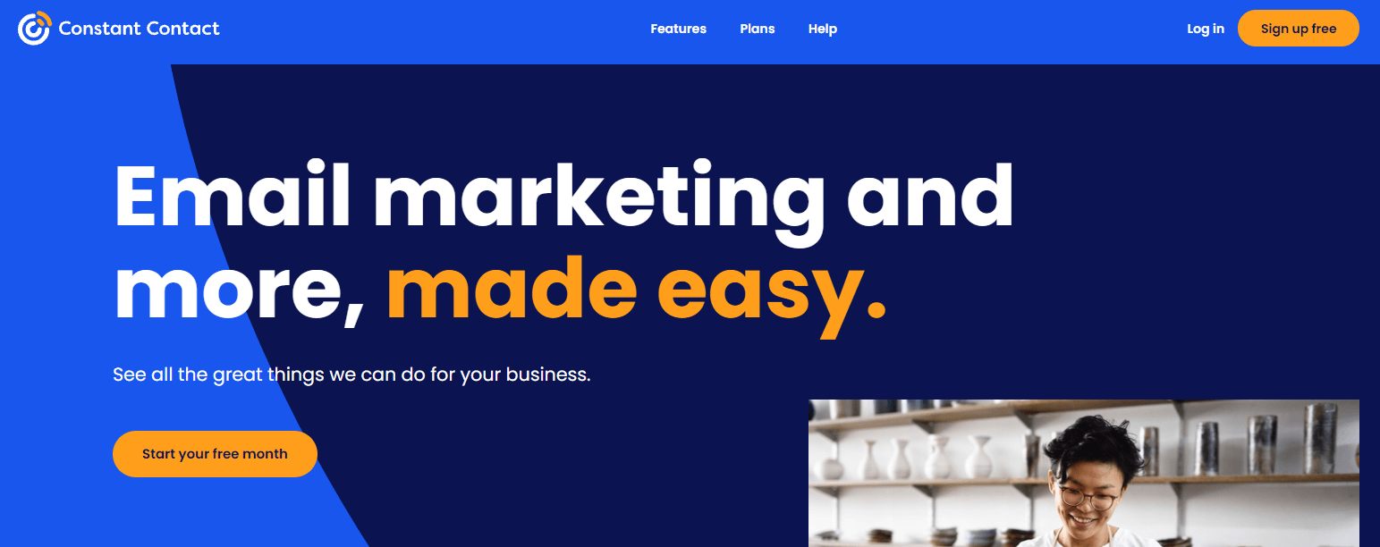 แพลตฟอร์มการตลาดผ่านอีเมล Contast คงที่ constant contact sendinblue competitor