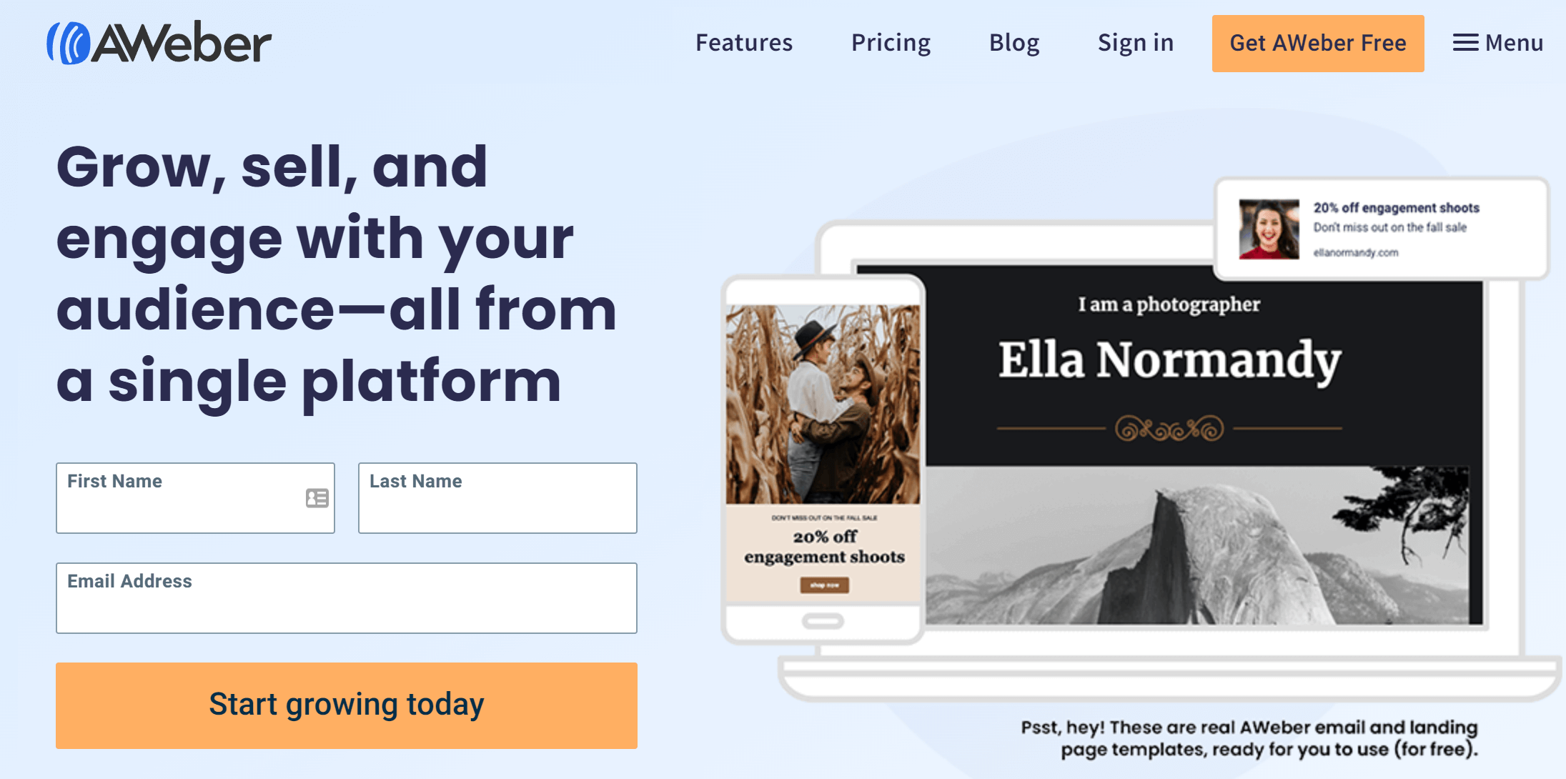 AWeber คู่แข่งอันดับต้น ๆ ของ Sendinblue aweber sendinblue competitor
