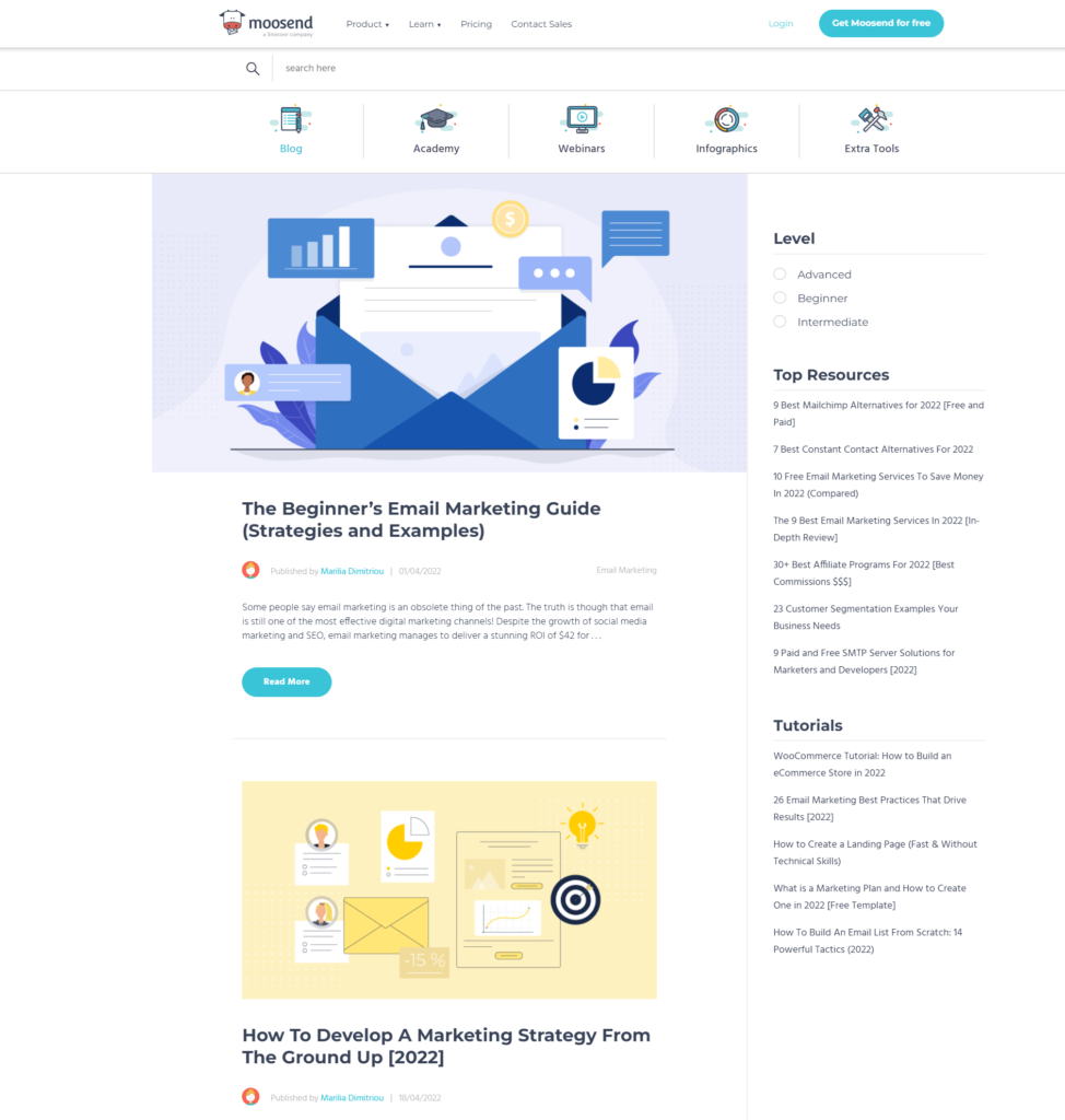 Blog Moosend Moosend blog