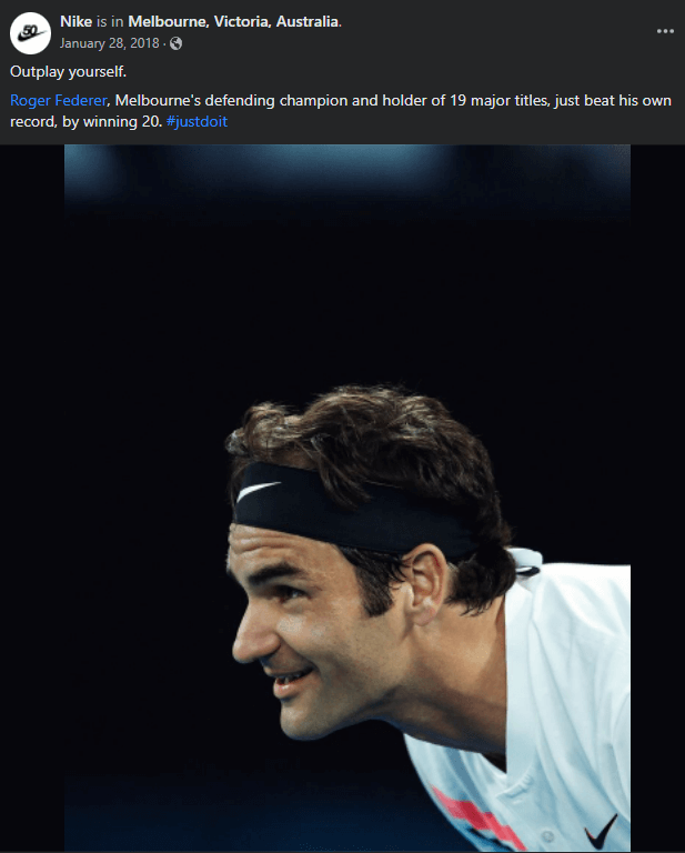 Facebook marketing post