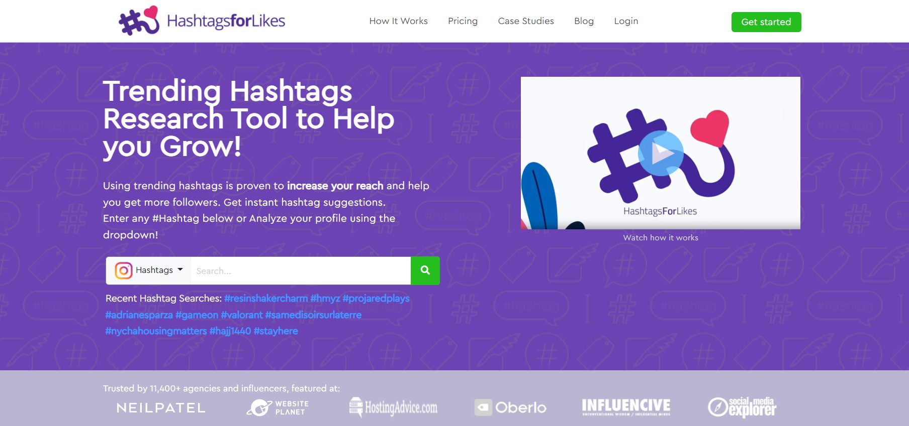 Hashtagi dla polubień