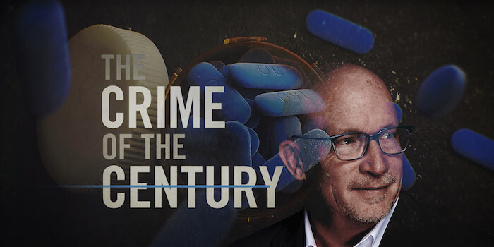 The Crime of the Century - Disutradarai oleh Alex Gibney, dokumenter dua bagian ini mengikuti krisis opioid di Amerika dan perusahaan yang memungkinkan penyalahgunaan opioid. The Crime of the Century - Directed by Alex Gibney, this two-part documentary follows the opioid crisis in America and the companies that enable the abuse of opioids.