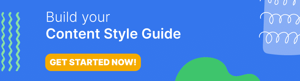 Créez votre propre guide de style de contenu