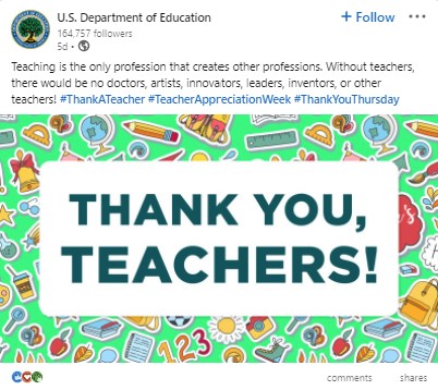 Exemplu de exprimare a recunoștinței