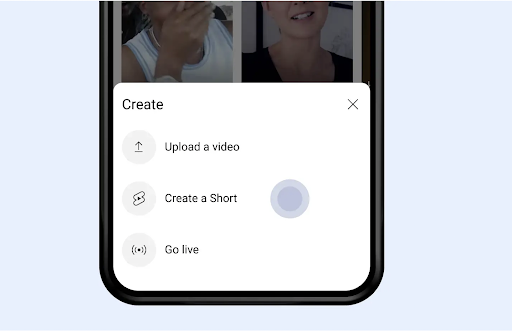 Criando um curta do YouTube