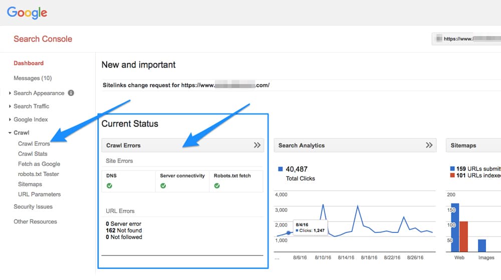 Błędy indeksowania webmasterów Google