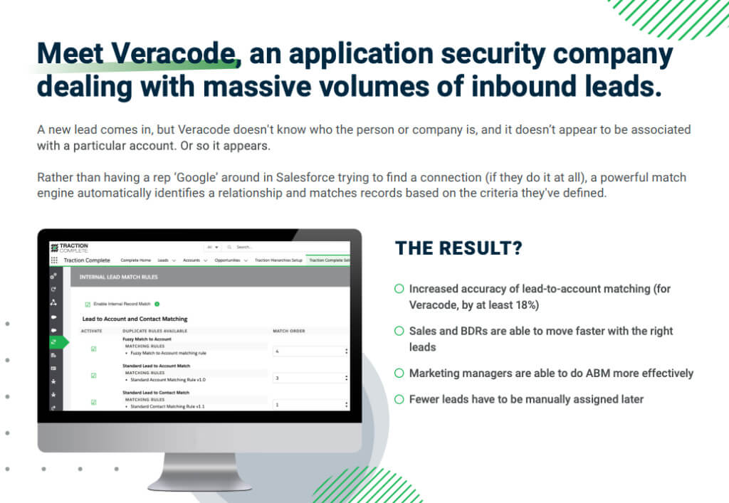 Captură de ecran pentru Traction Complete Veracode