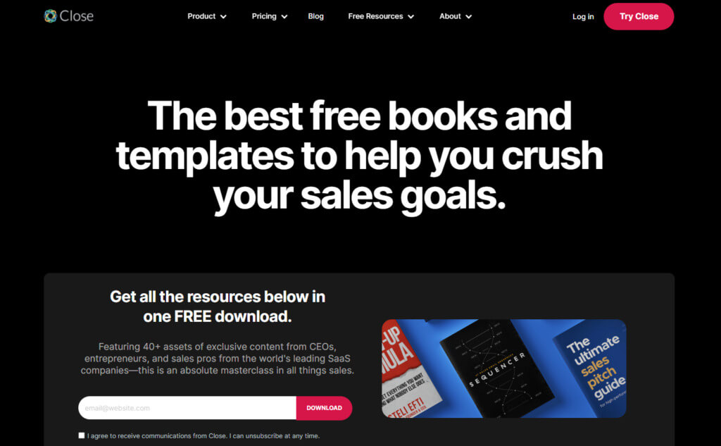 Captura de tela de Fechar página inicial