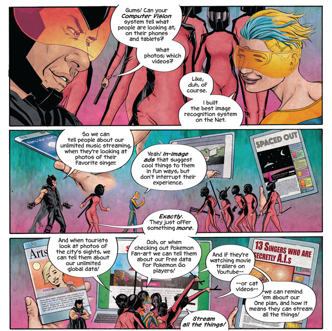 Screenshot del fumetto personalizzato GumGum