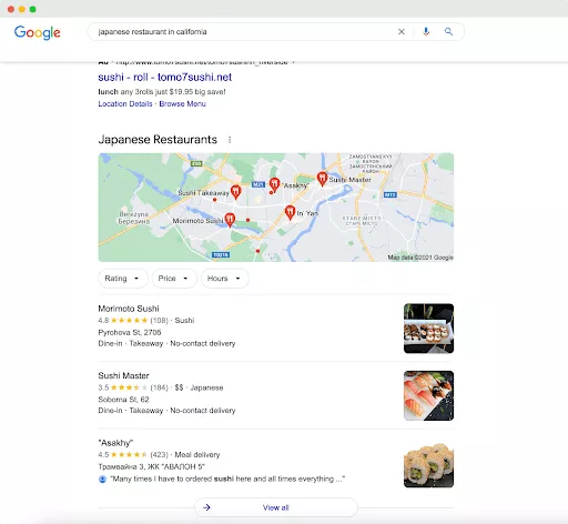 Google Map 3 Lokalpaket