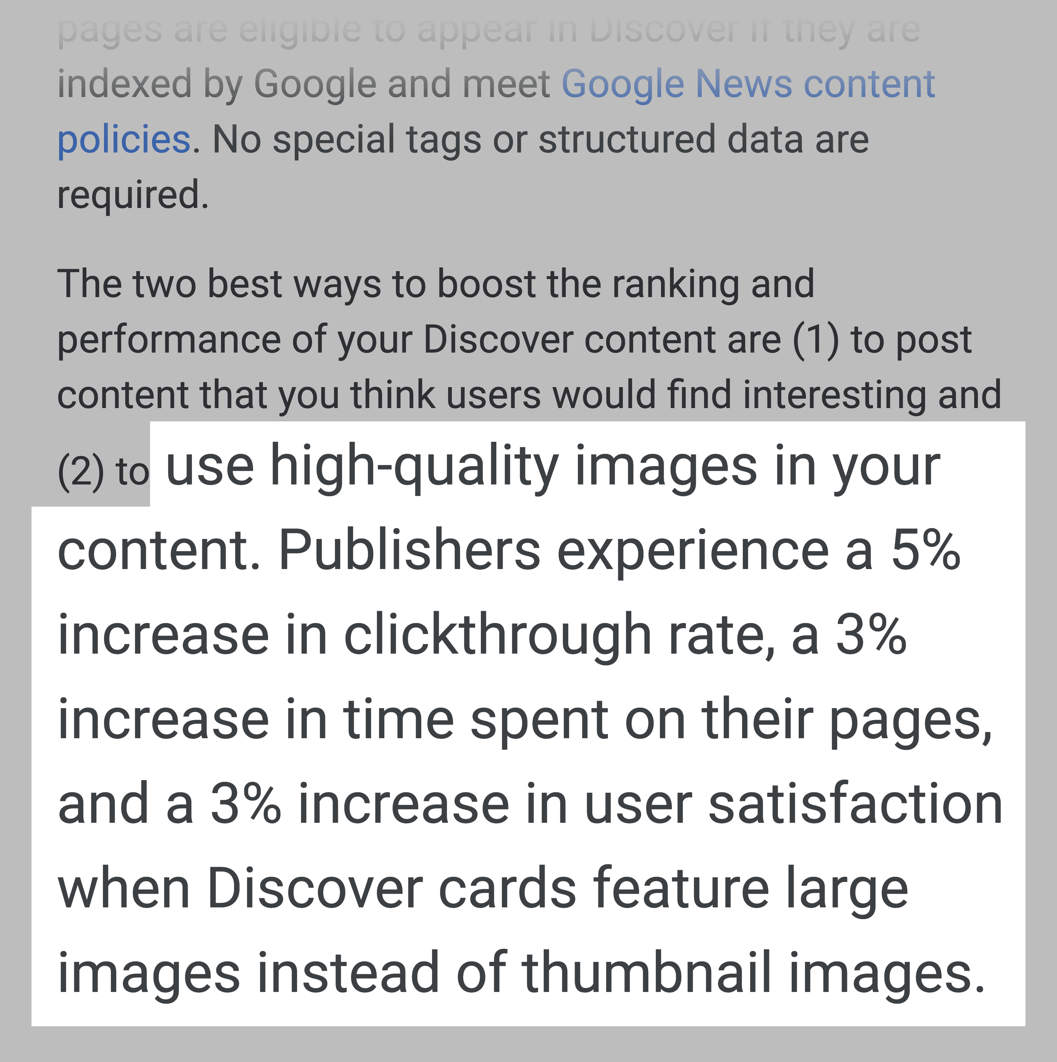 Google – Imagens de alta qualidade ajudam você a classificar no Discover Google – High quality images help you rank in Discover