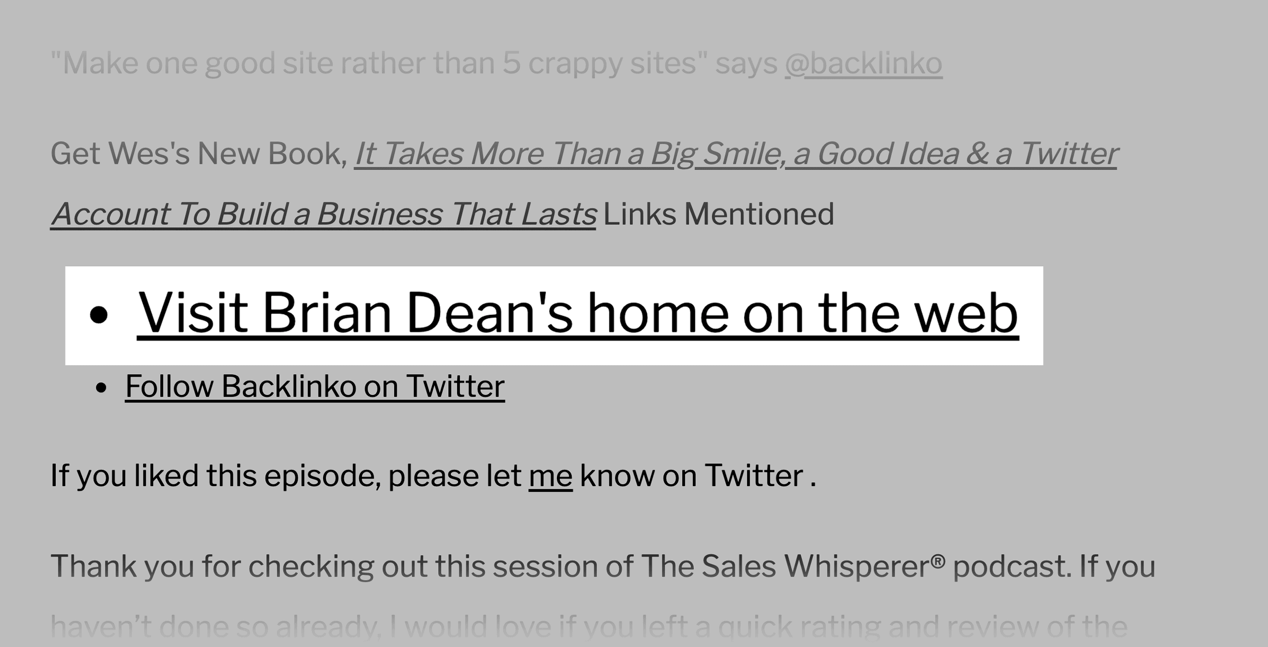 Backlink de rádio público Radiopublic backlink