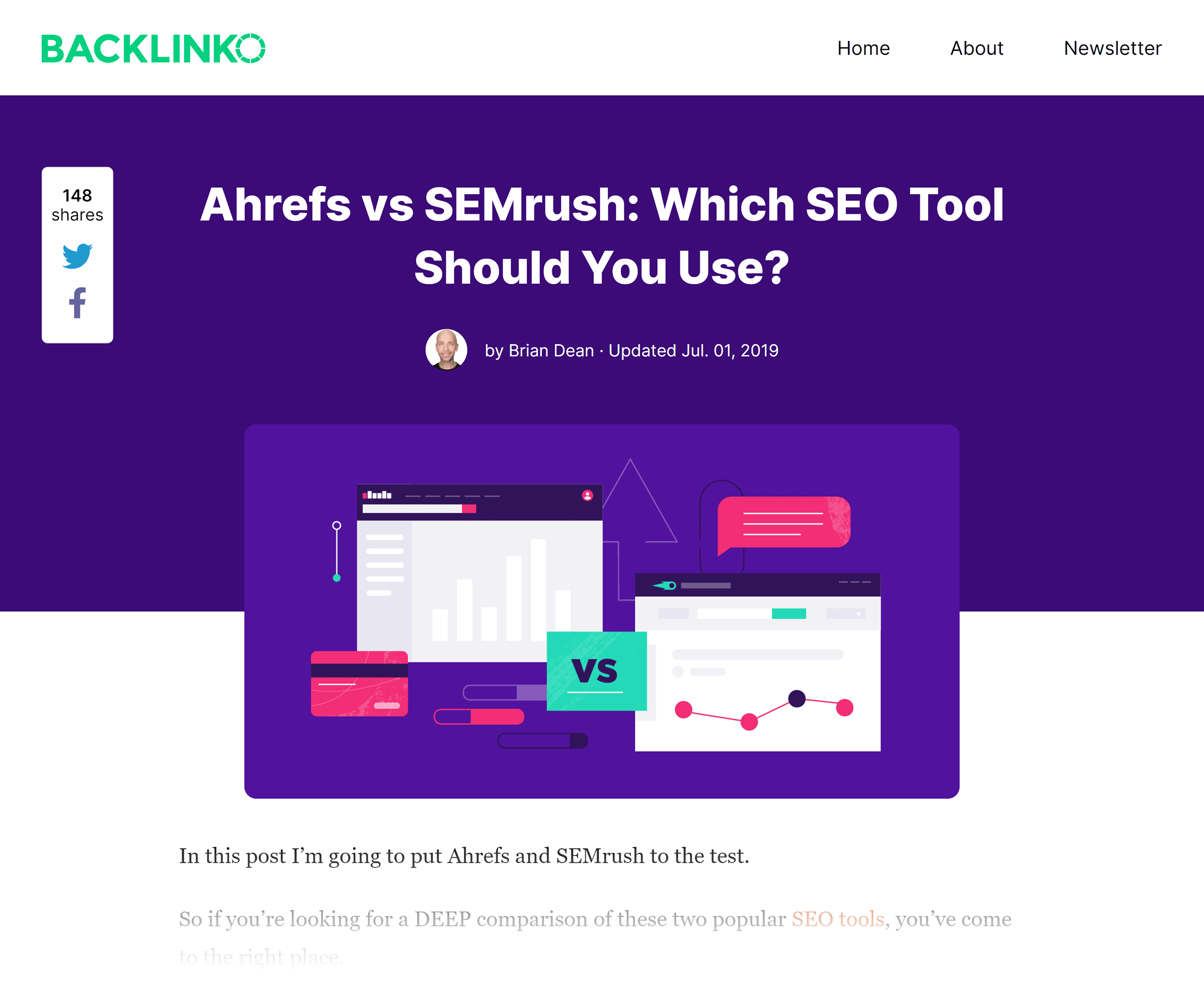 Backlinko – Ahrefs vs SEMrush Backlinko – Ahrefs vs SEMrush